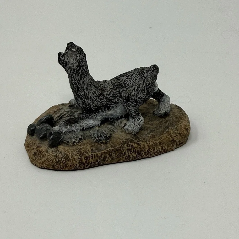 Schnauzer Figurine by Marsha A. Richardson Hand Painted USA Kennel Collection
